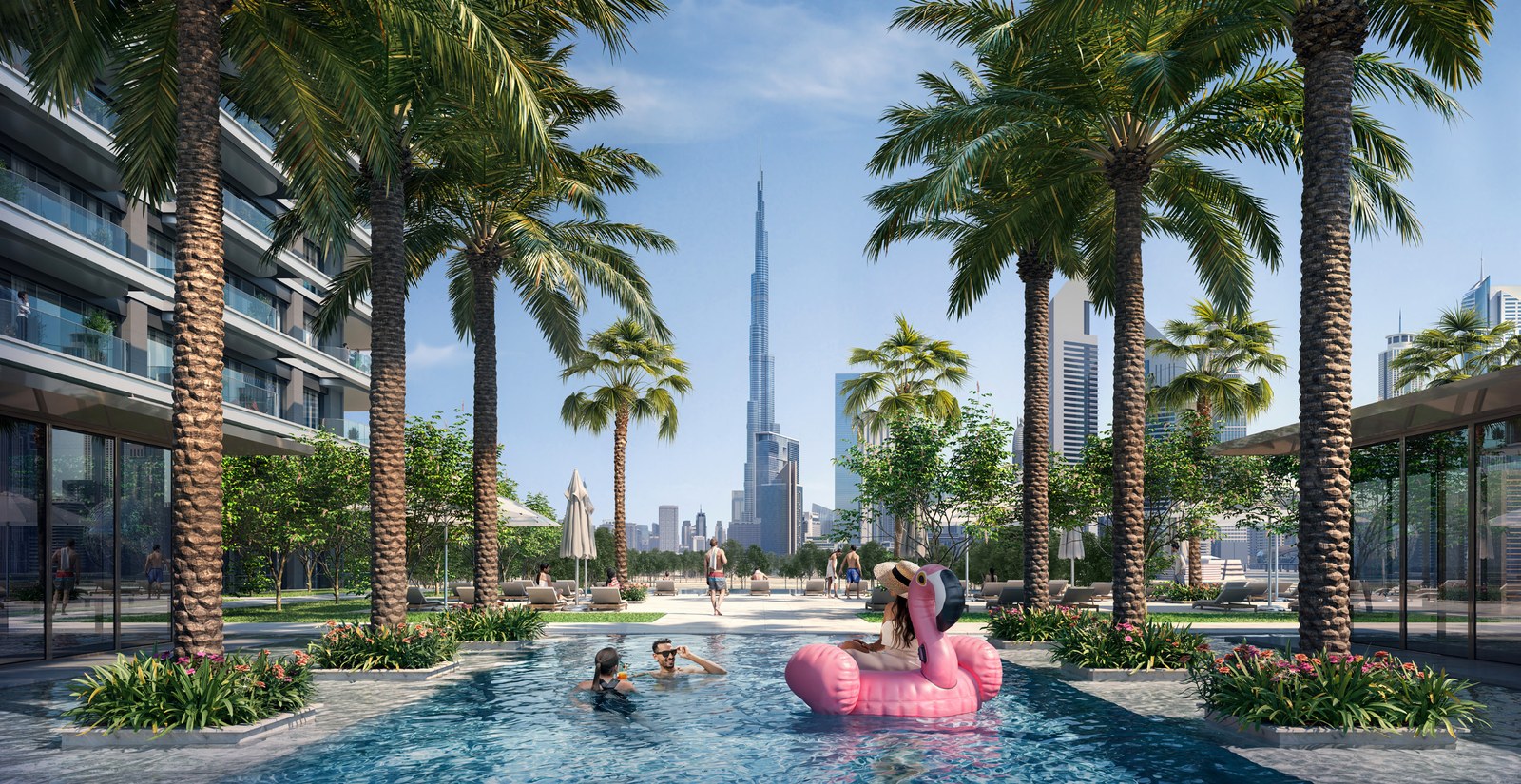 Address Residences Zabeel — Central Vista pool