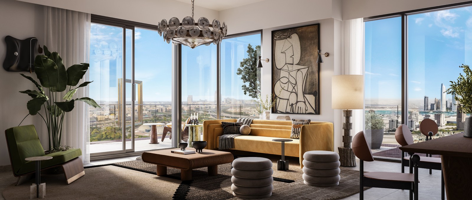 Address Residences Zabeel — living room