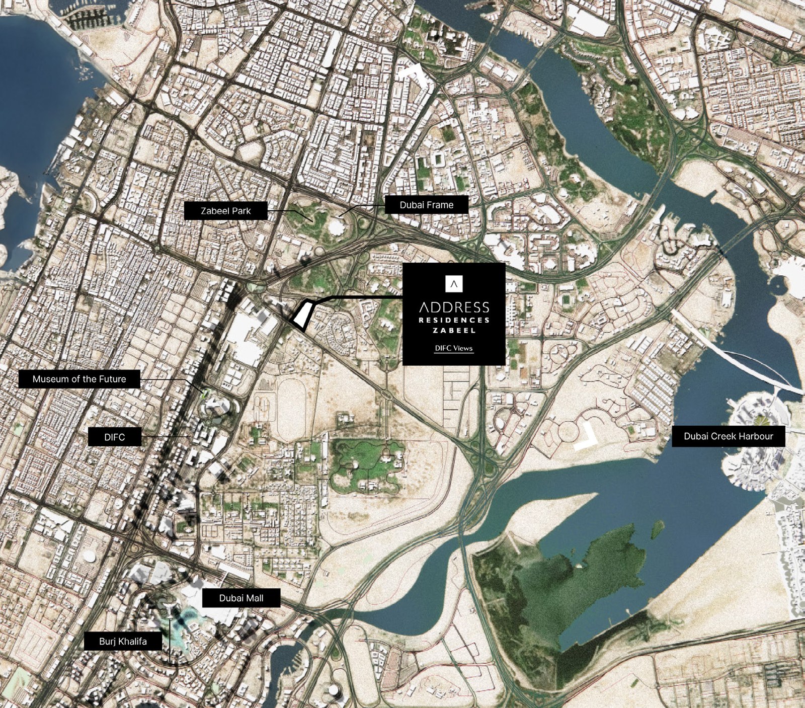 Address Residences Zabeel — location map, Zabeel