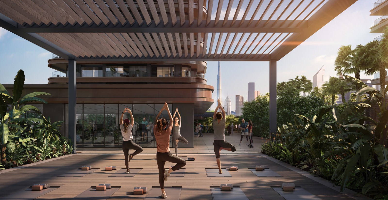 Address Residences Zabeel — yoga deck