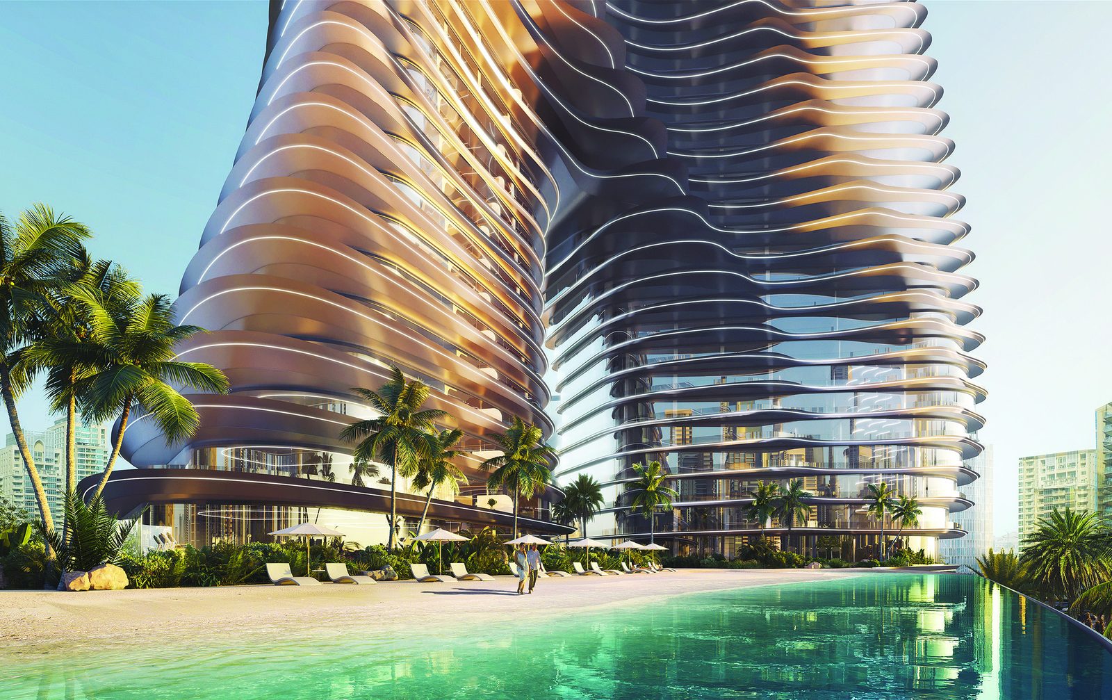 Bugatti Residences — Riviera-inspired beach