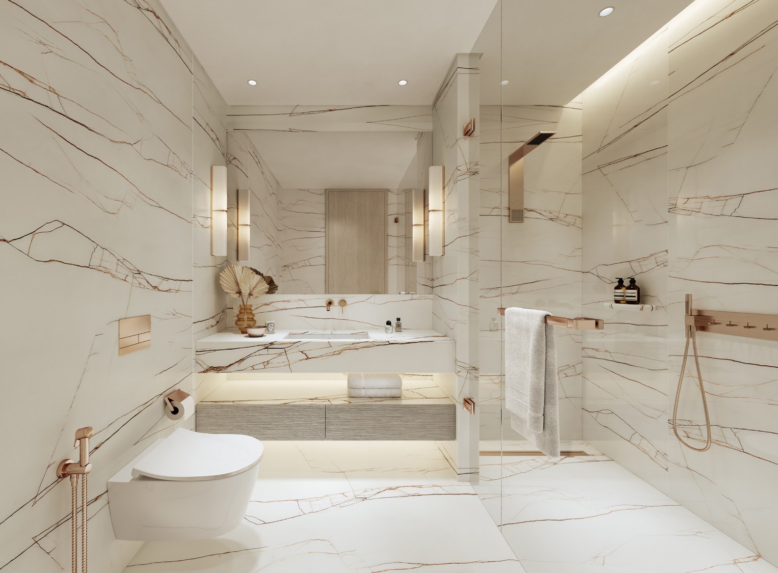 Dubai Harbour Residences — secondary bathroom