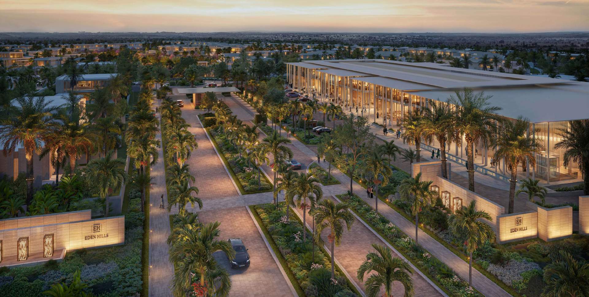 Eden Hills — Entrance & retail promenade