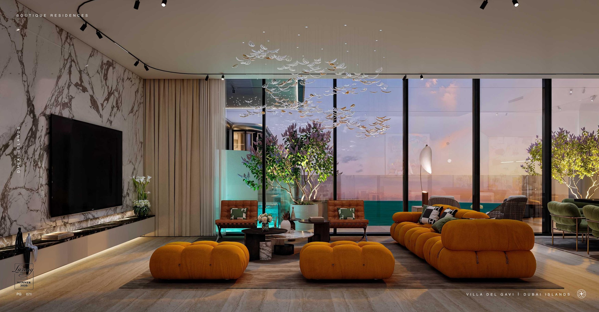 Living room — Media wall
