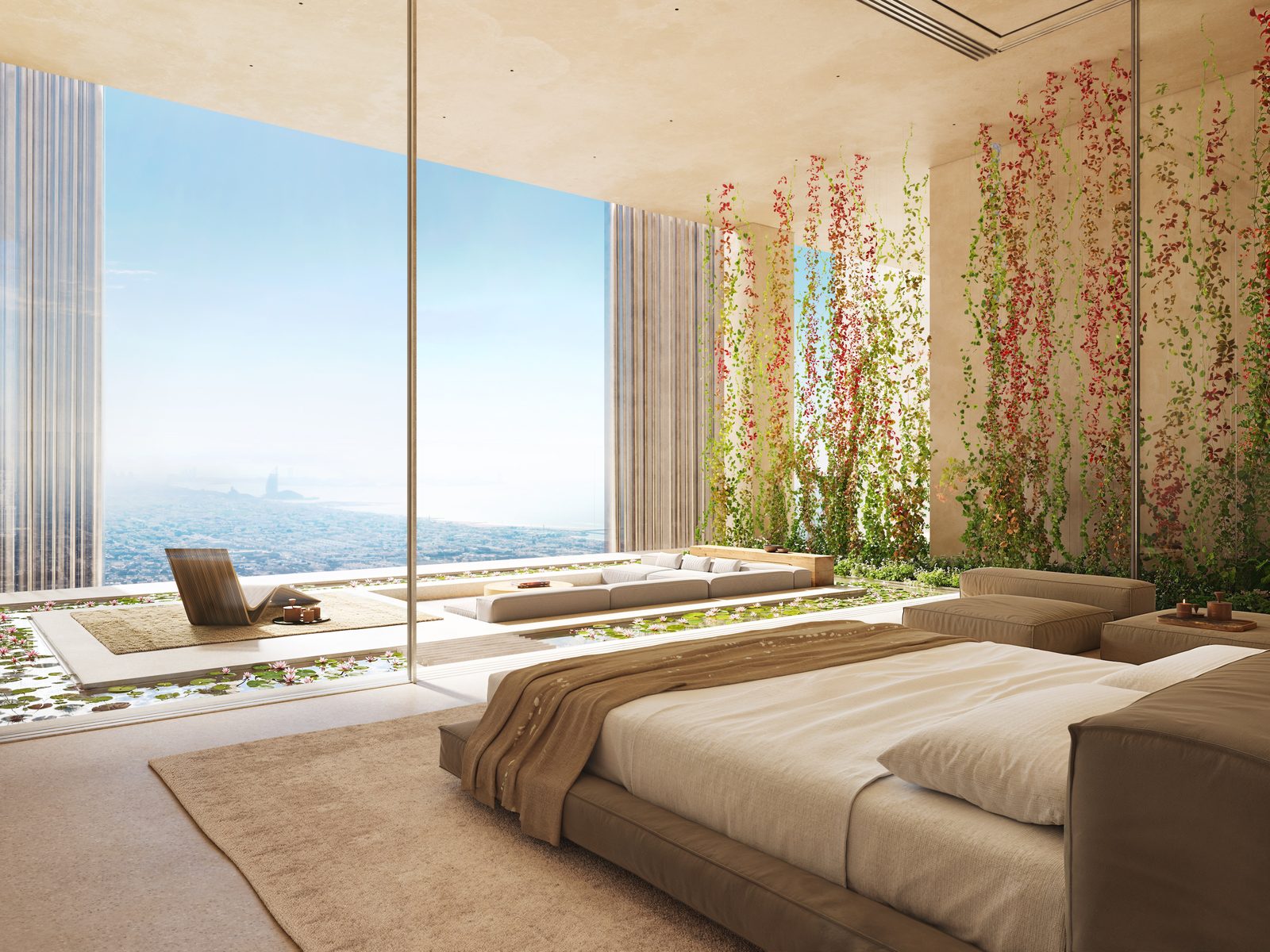 Muraba Veil — Bedroom · open-air garden