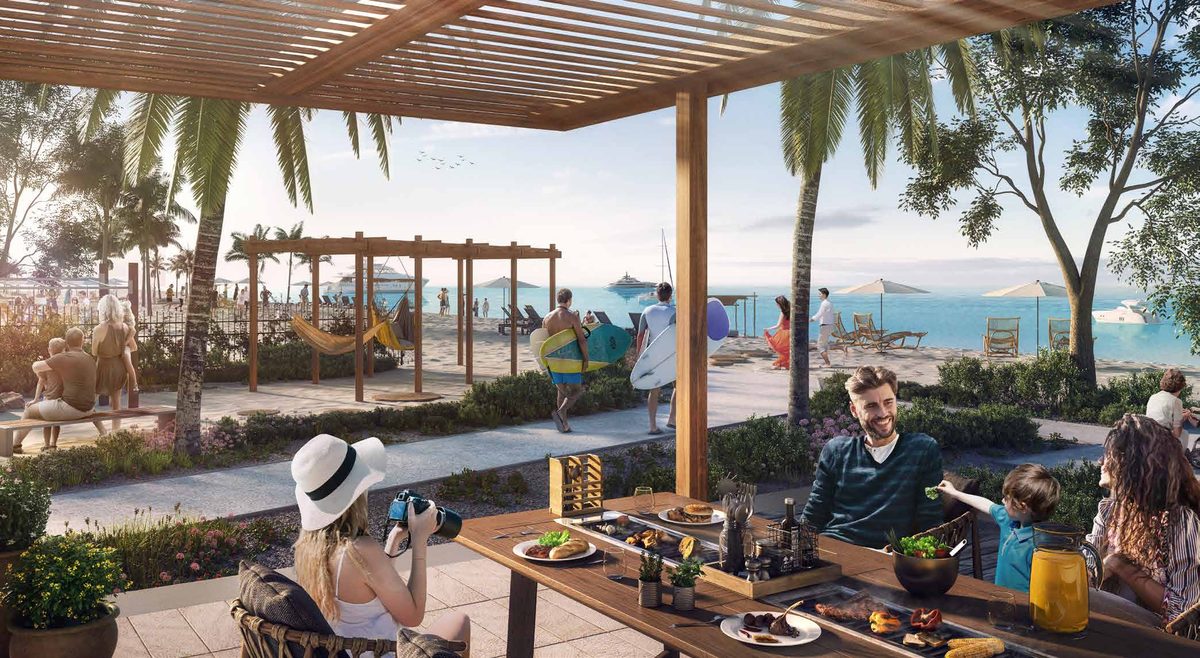 Port de La Mer — waterfront dining and piazzas