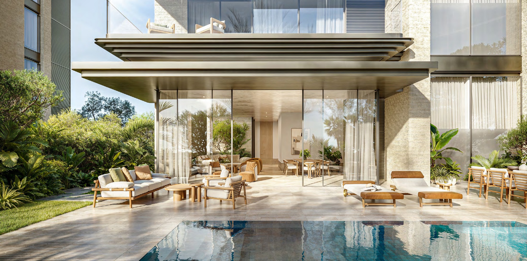 Solaya — 3-bedroom garden terrace and pool