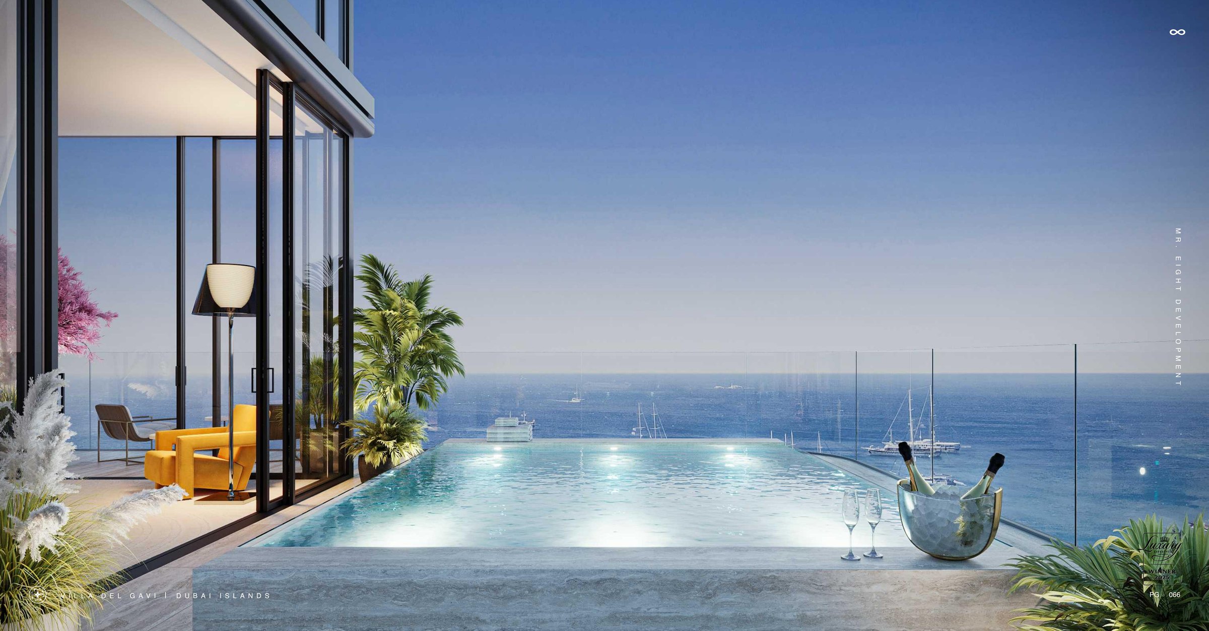 Terrace — Infinity pool & sea view