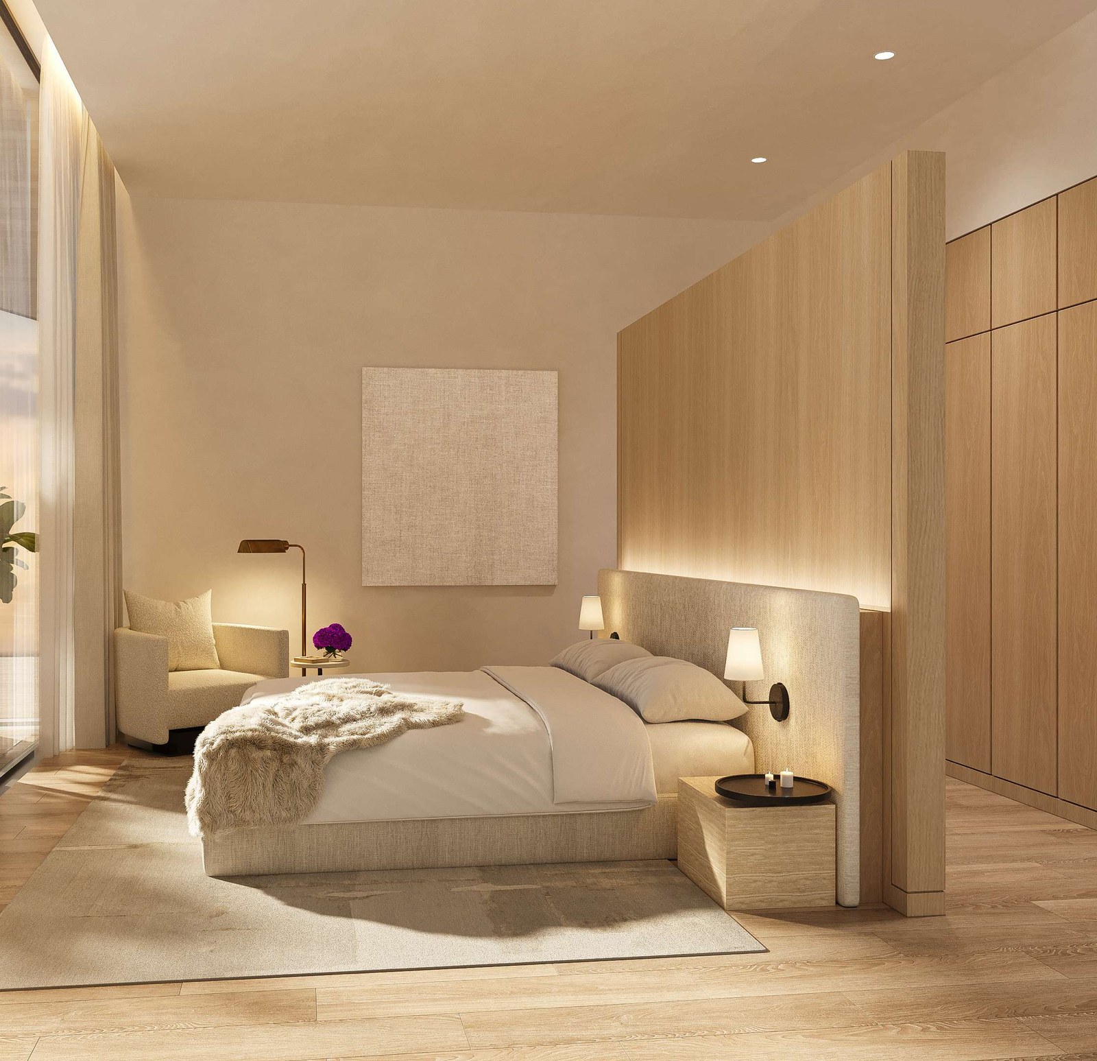 The Dubai Beach EDITION Residences — primary bedroom