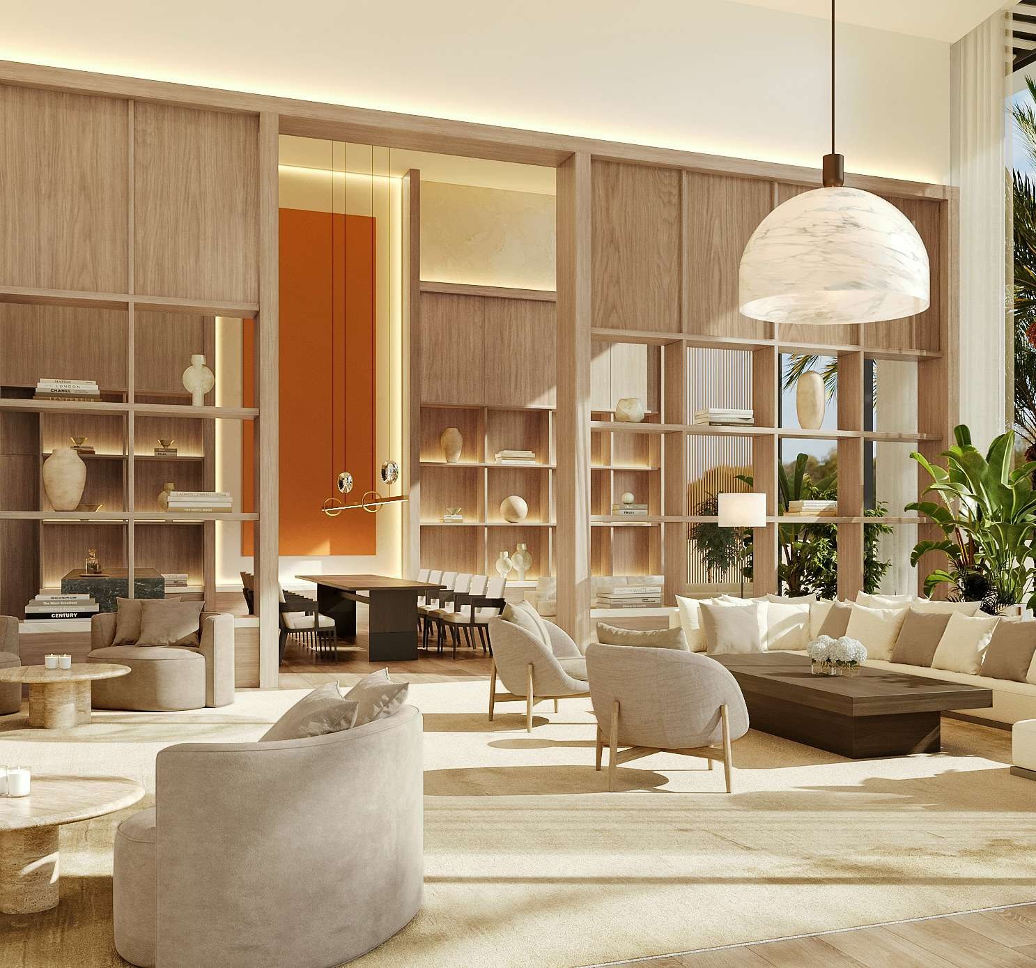 The Dubai Beach EDITION Residences — residents lounge