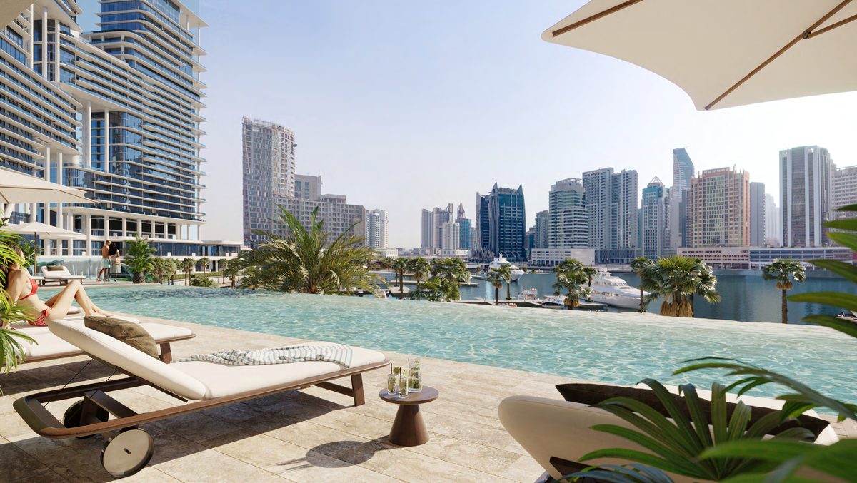 VELA, Dorchester Collection — infinity lap pool and sun deck