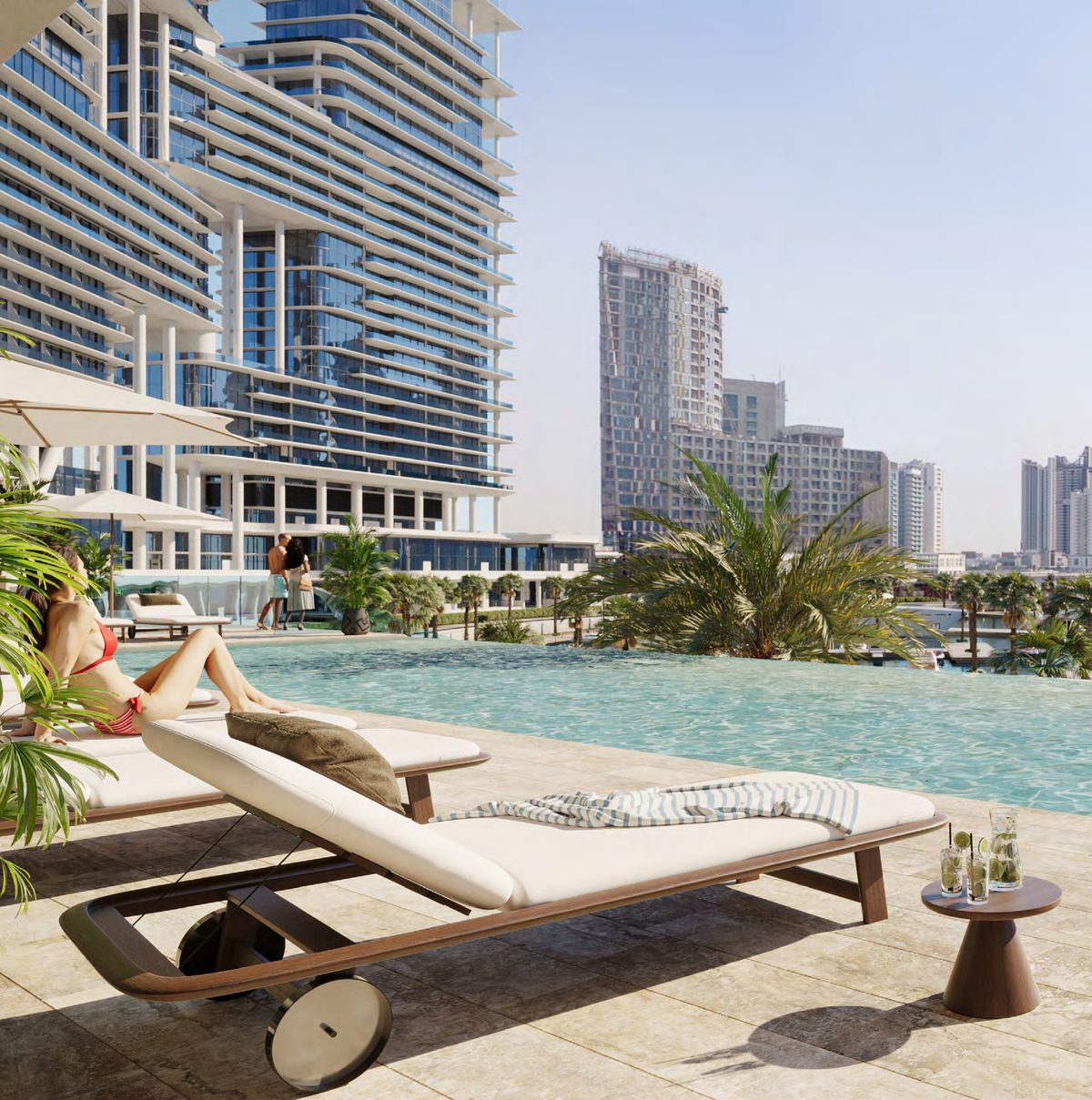 VELA, Dorchester Collection — marina pool lounge
