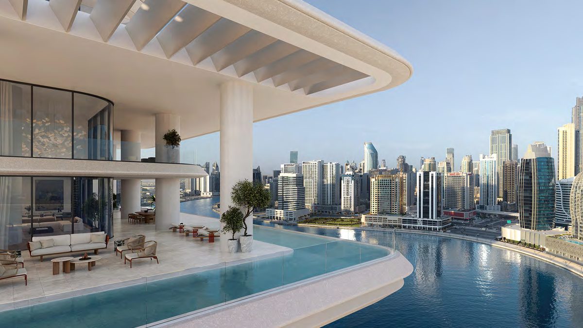 VELA, Dorchester Collection — penthouse infinity pool over Downtown Dubai