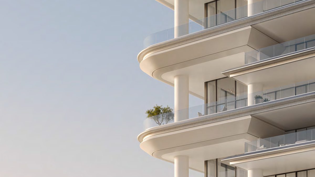 VELA, Dorchester Collection — sculpted flowing balconies