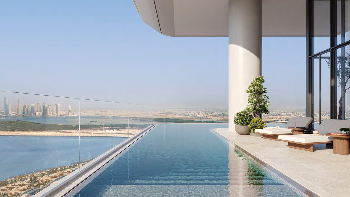 VELA, Dorchester Collection — Sky Residence infinity pool